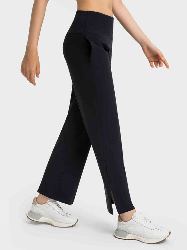 Ankle Length Slit Sport Pants