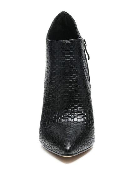 Lolita Woven Textured Ankle Boot