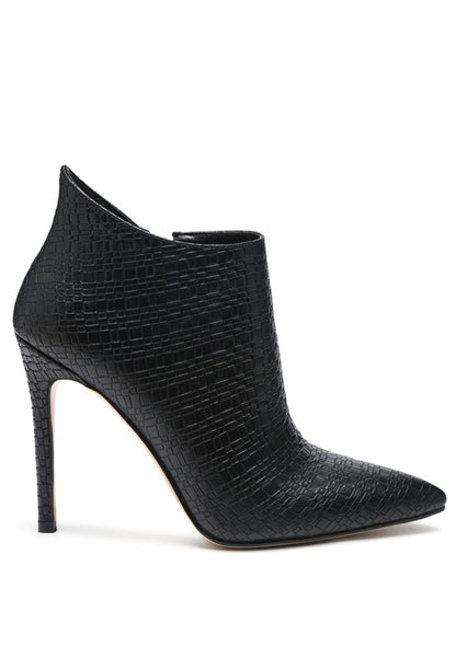 Lolita Woven Textured Ankle Boot