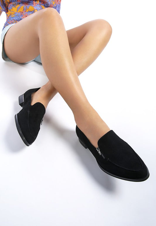 SARA Suede Slip-On Loafers