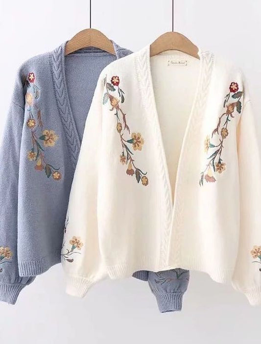 Garden Blossom Knit Cardigan