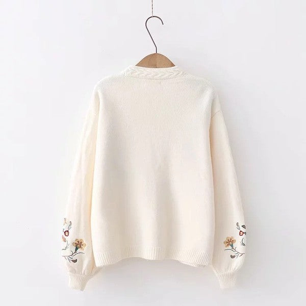 Garden Blossom Knit Cardigan