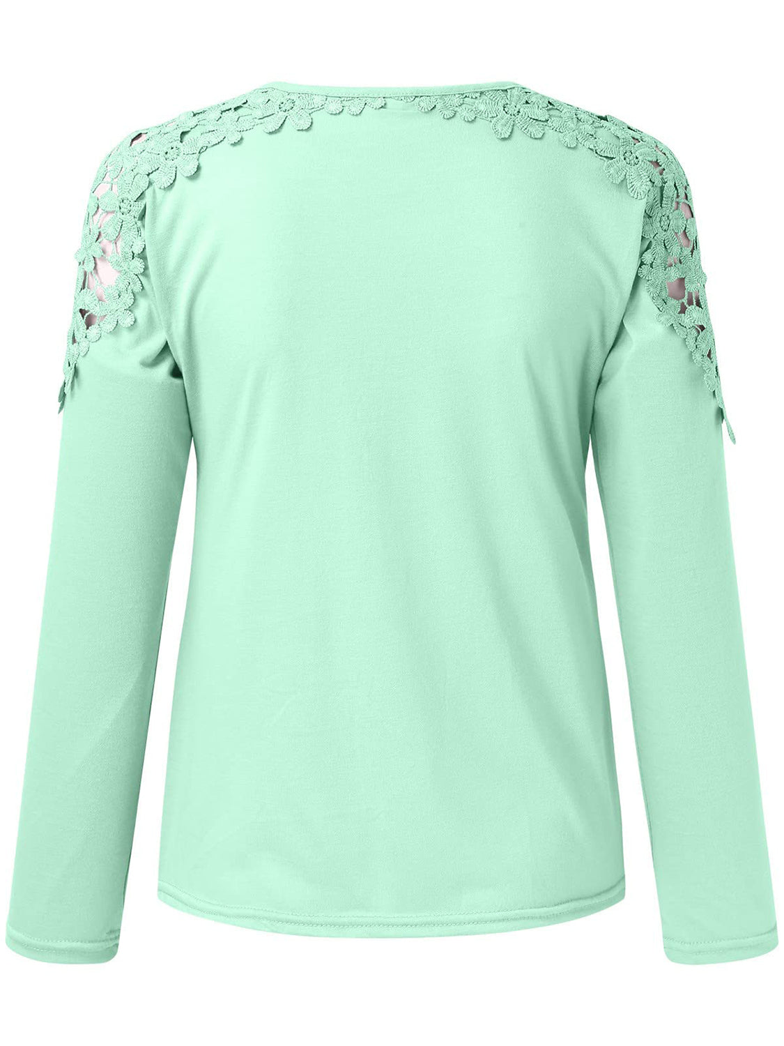 Cutout Round Neck Long Sleeve Shirt