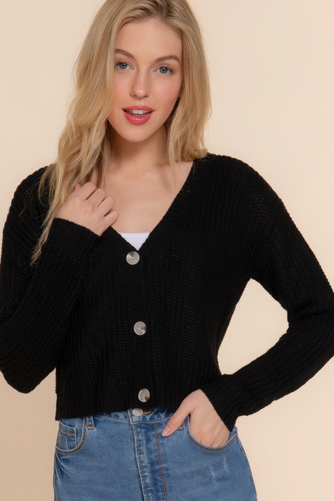 Timeless V-Neck Sweater Cardigan