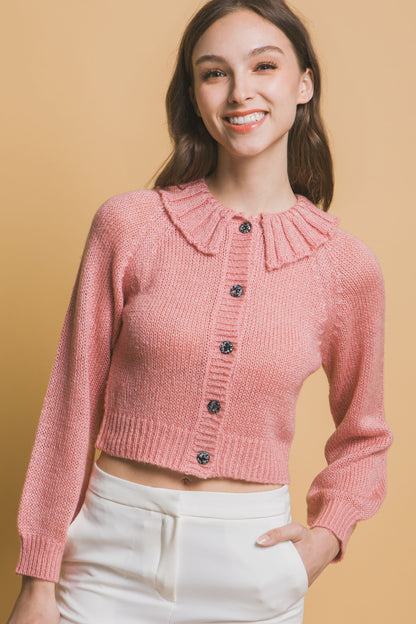 Cozy Short Collared Cardigan