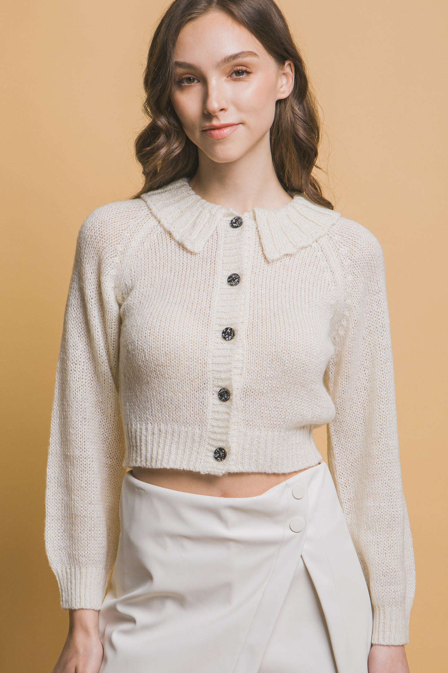 Cozy Short Collared Cardigan