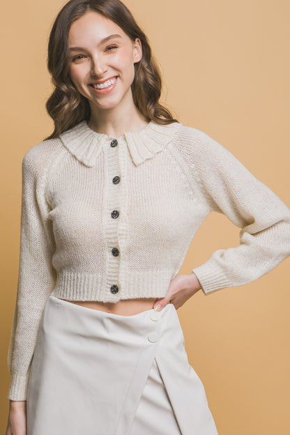 Cozy Short Collared Cardigan