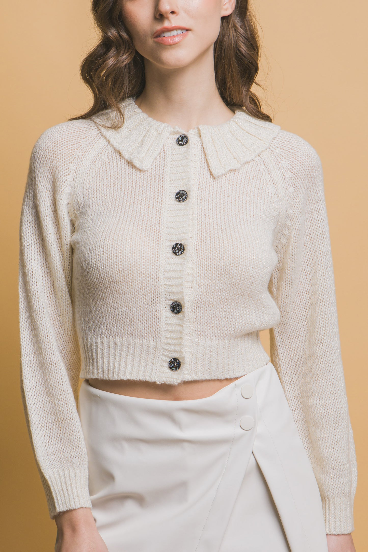 Cozy Short Collared Cardigan