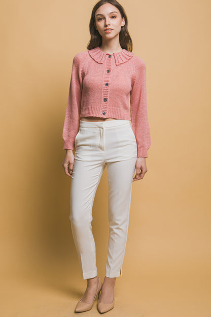 Cozy Short Collared Cardigan