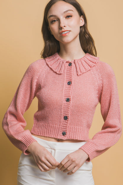 Cozy Short Collared Cardigan