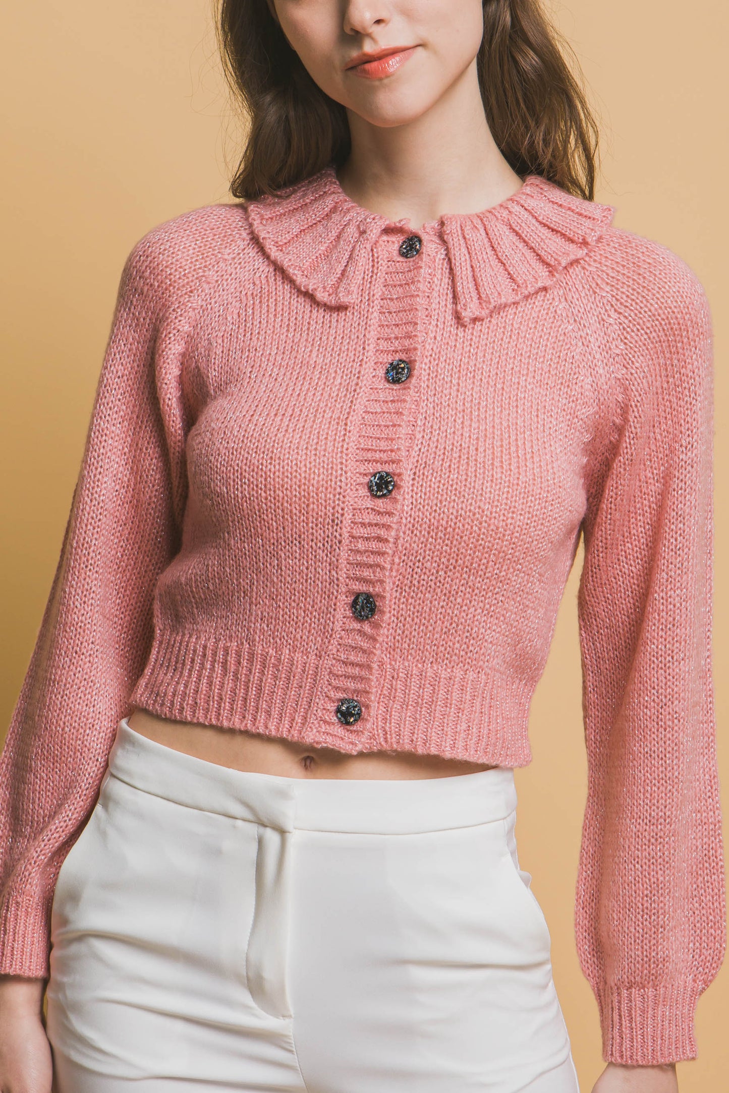 Cozy Short Collared Cardigan