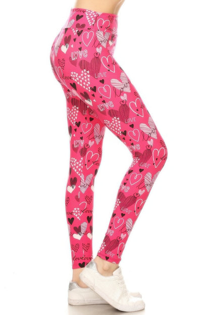 Heart Prints Leggings