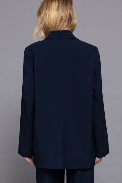 Notched Collar Blazer