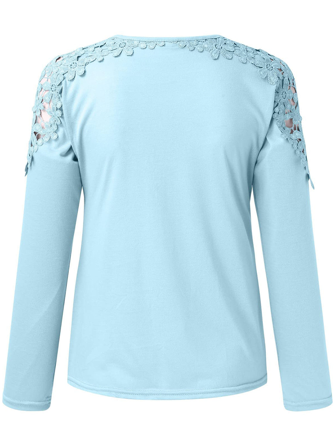 Cutout Round Neck Long Sleeve Shirt