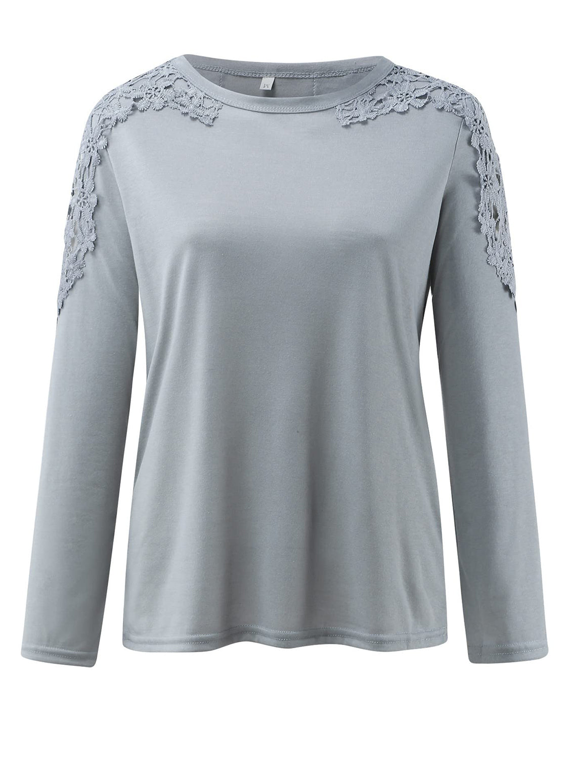 Cutout Round Neck Long Sleeve Shirt